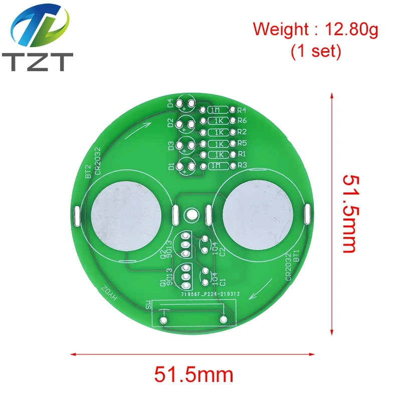 Diy Electronic Kit LED Gyro DIY Welding Kit Rotating Lantern Inline Components Diy Electronic Sodering Project(No Battery)