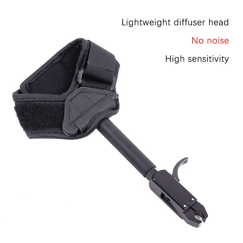 

1Pc Archery Caliper Release Aid Black Color Compound Bow Strap Pro Arrow Trigger Wristband Archery Bow