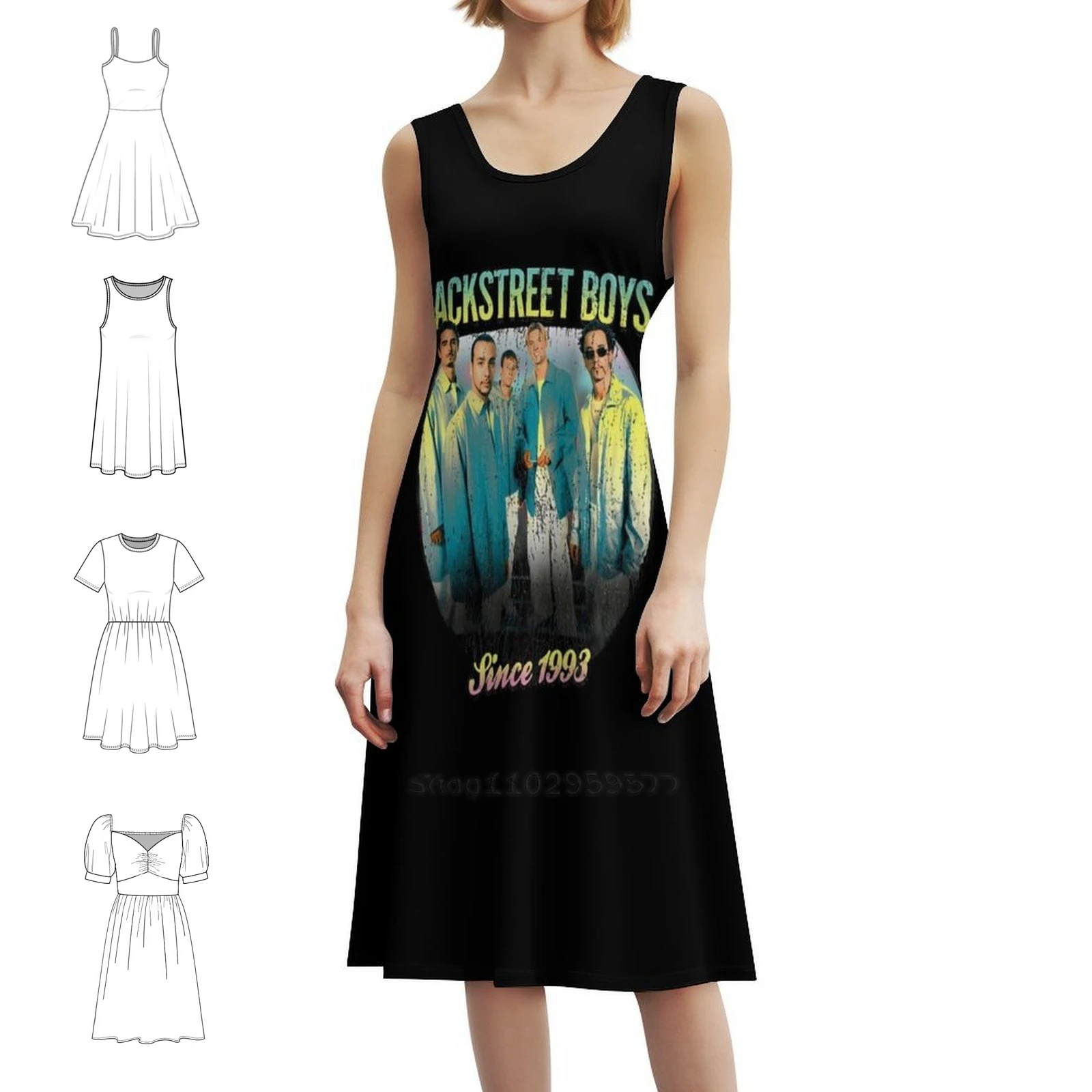 

Футболка Live Show And Band Essential с цветочным принтом, платье-комбинезон для женщин, весна-лето, повседневное платье для вечеринки, Backstreet Boys Bsb