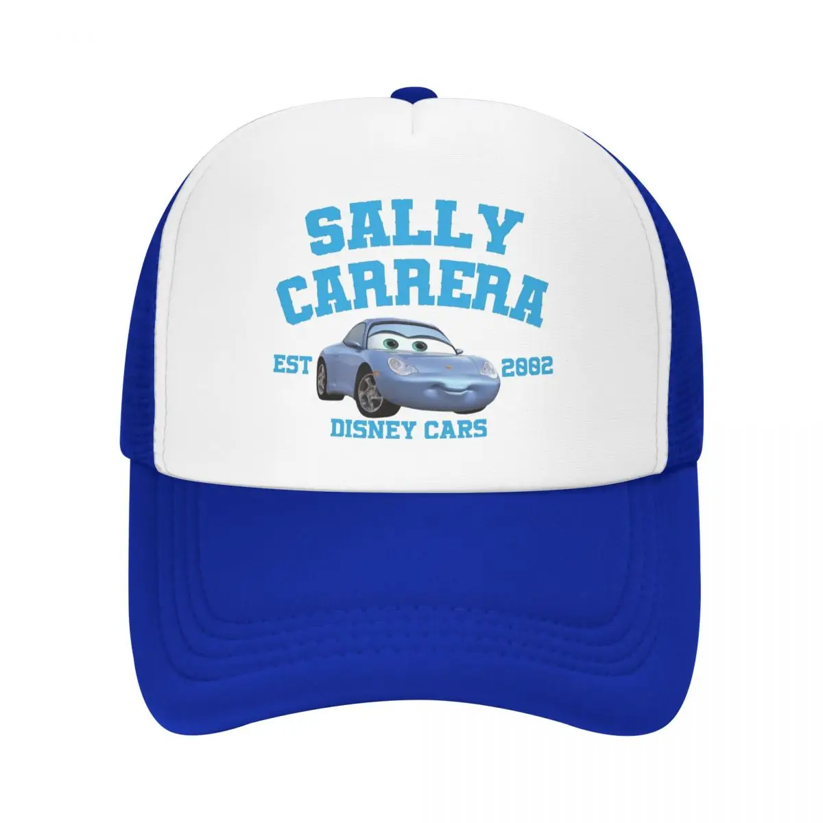 Cars Sally Carrera Est 2002 Trucker Cap Unisex Fashion Lightning Mcqueen Dad Hat Sun Hats Fishing Hat Mesh Baseball Caps Summer