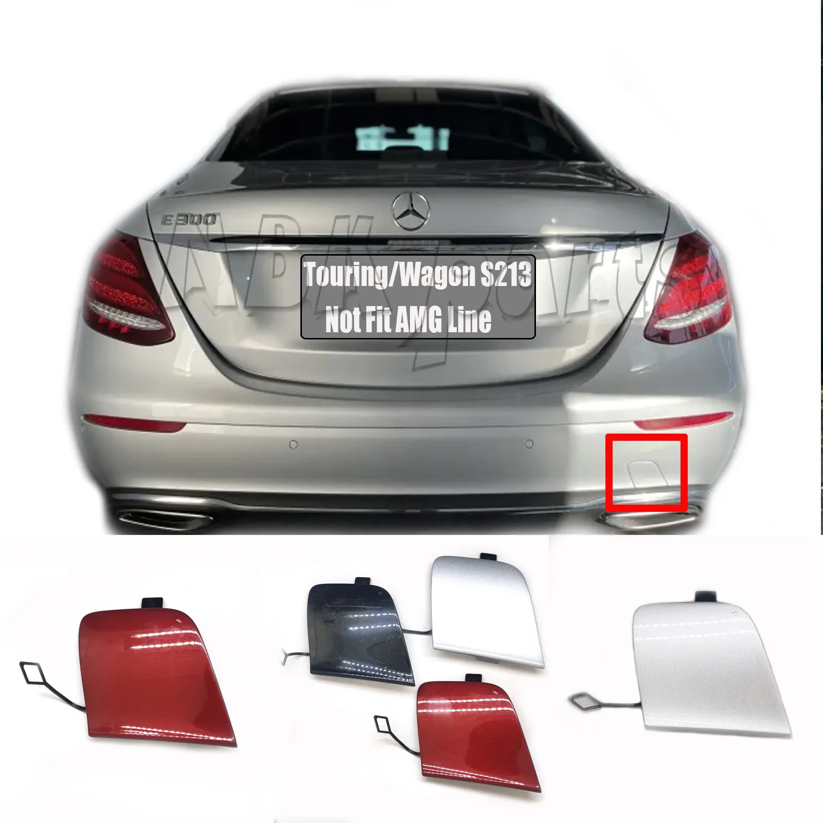 A2138851522 Fit 17-20 Mercedes-Benz E-class S213 Touring Wagon All-Terrain E200 E220 E350 E300 E400 Rear TOW COVER