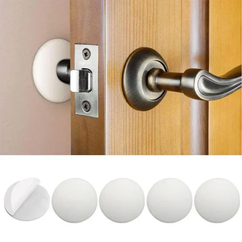 

Door Stop Nordic Safety Supplies Silicone Self-adhesive Door Stopper Wall Protection Buffer Protective Plug Silencer Home