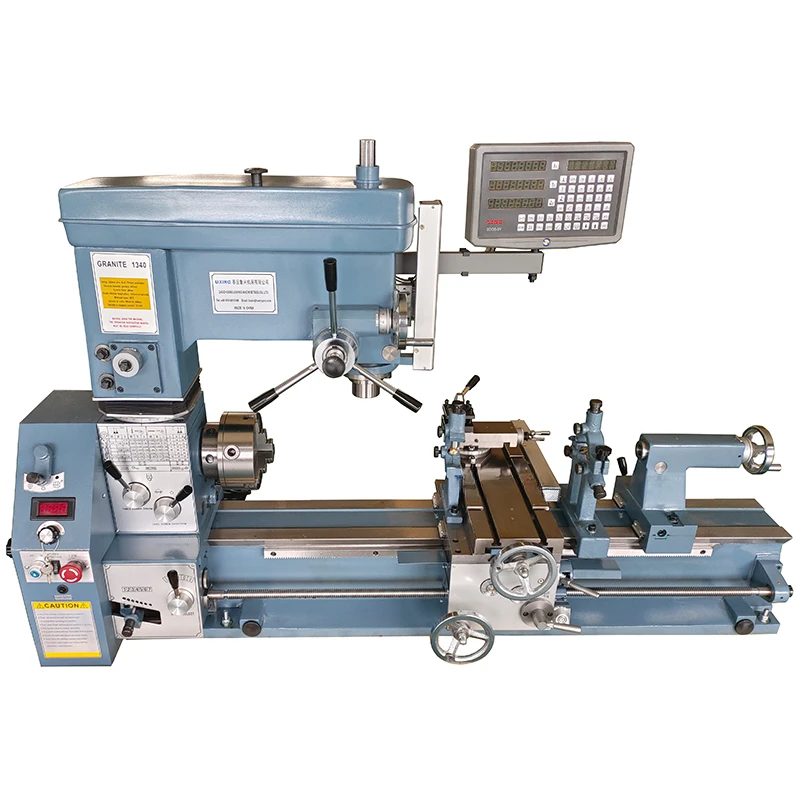 CE approved benchtop combo multi-purpose G1324 g1340 combination mini metal bench lathe drill mill milling machine