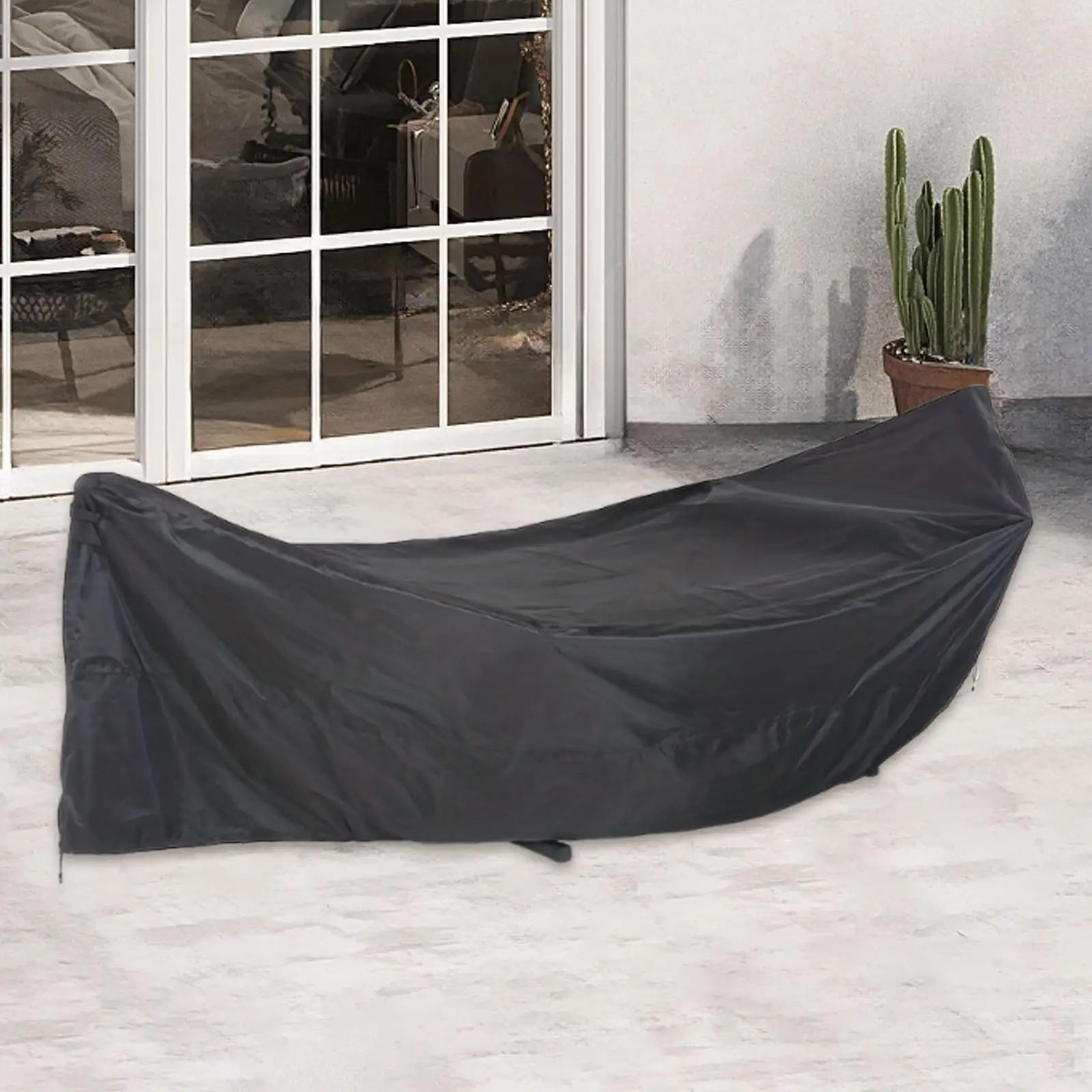 Waterproof Oxford Lounge Cover Adjustable Buckle Strap Outdoor Patio Seat Protector Dustproof for Terrace Armchair