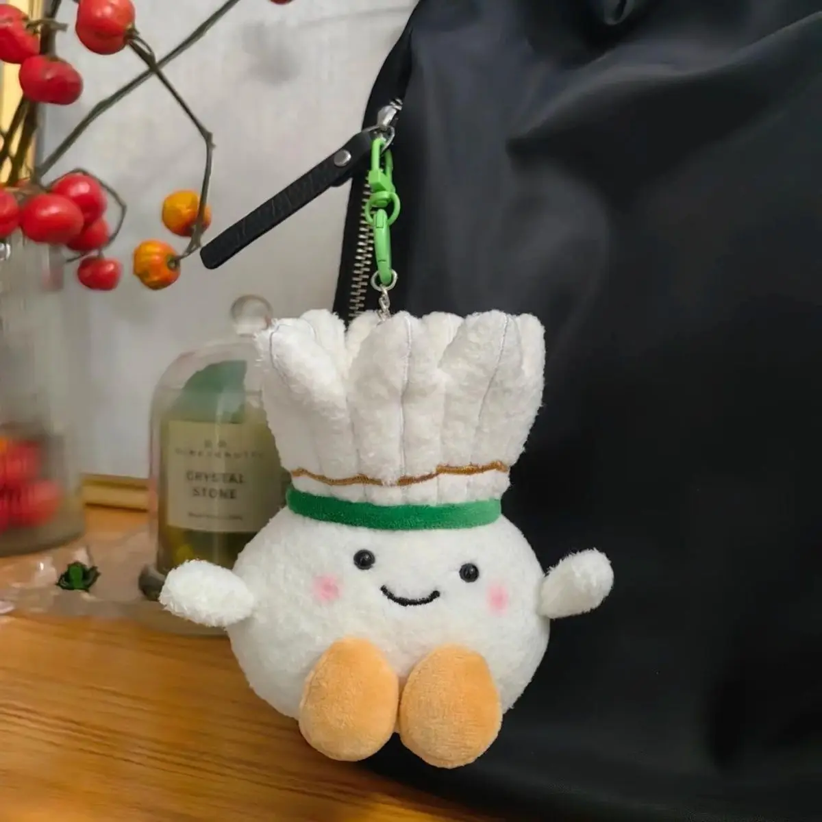 Badminton-themed plush toy keychain backpack accessory plush doll gift