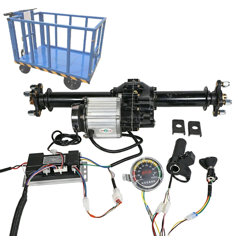 80cm Complete Axle Kit with 1000W Brushless Motor, 48/60V Wide Voltage, Electromagnetic Brake for Safe & Stable Operation.