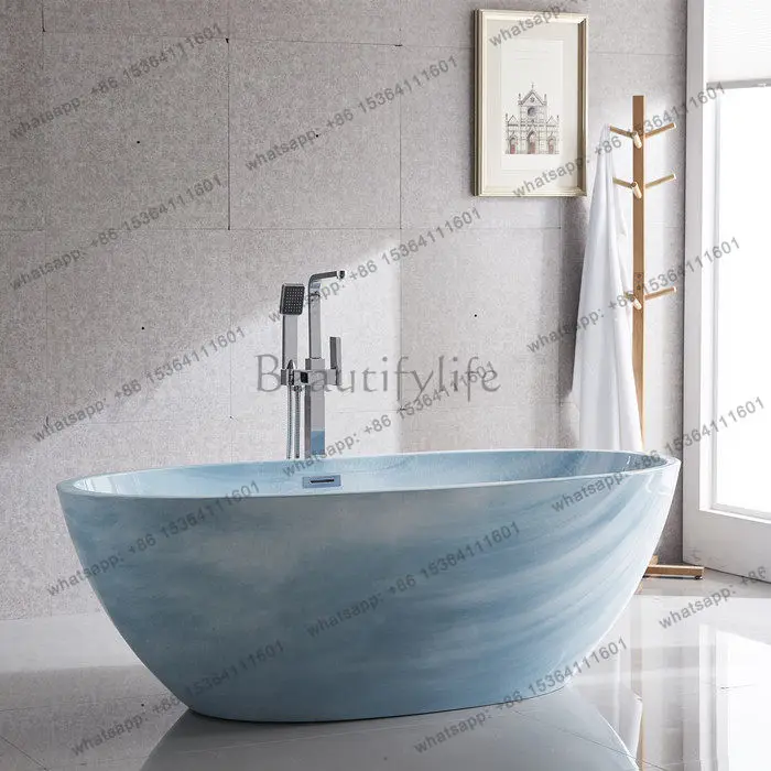 Seamless integration of thin edges, simple Japanese-style household ordinary bubble bathtub 1.5 1.7 meters