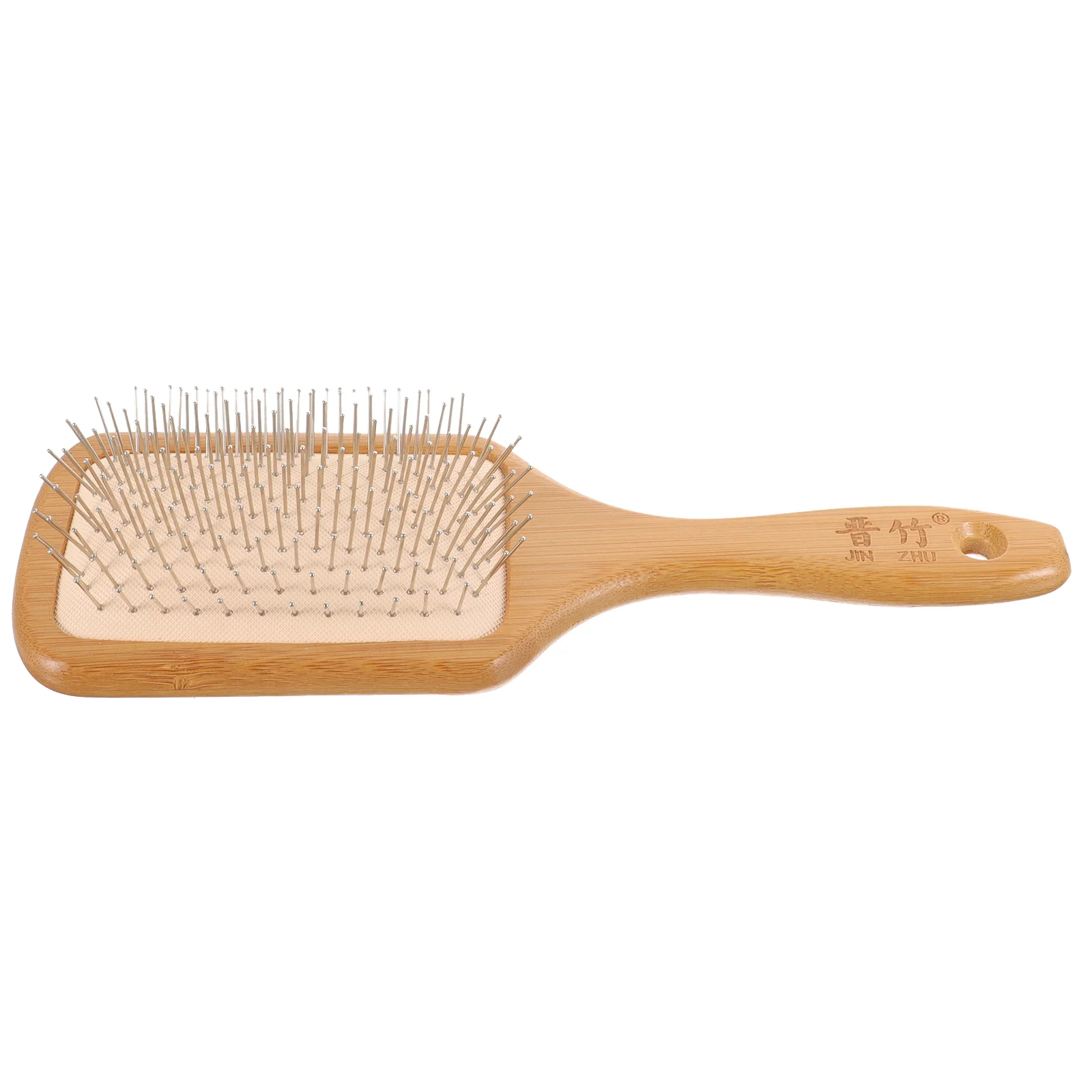 Brush Hair Detangler Paddle Scalp Massage Metal Wooden Steel Bamboo Detangling Wood Head Comb