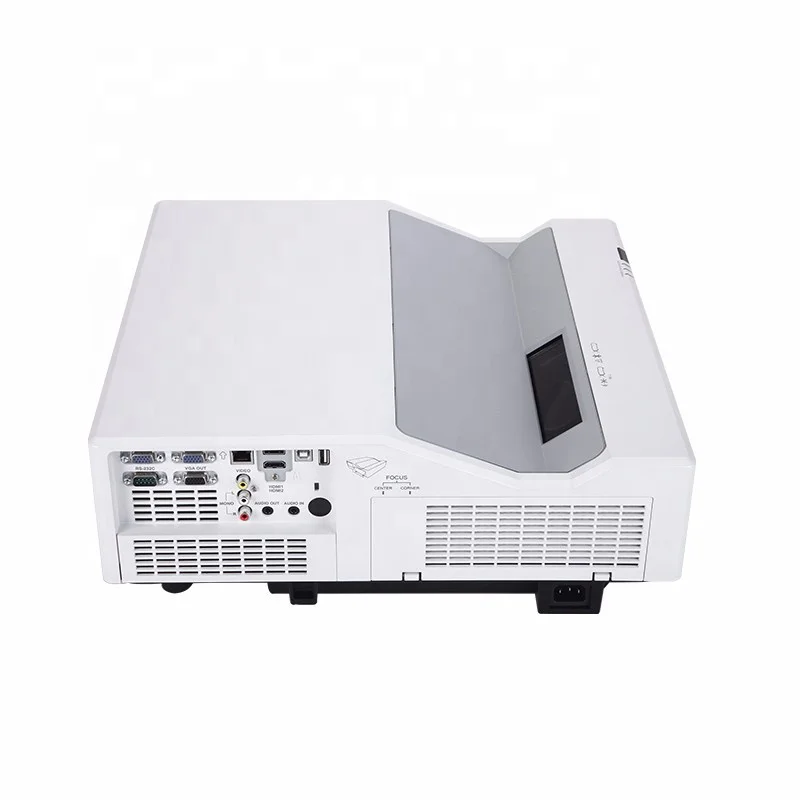 Proyector de alcance ultracorto nativo de fábrica, fuente de luz 3LCD HLD, proyector de vídeo Multimedia escolar para conferencias, 2021