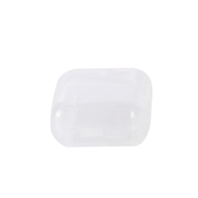 5pcs Plastic Transparent Small Box Mini with Lid Square Earplugs Jewelry Earrings Storage Earrings Box Parts Pox