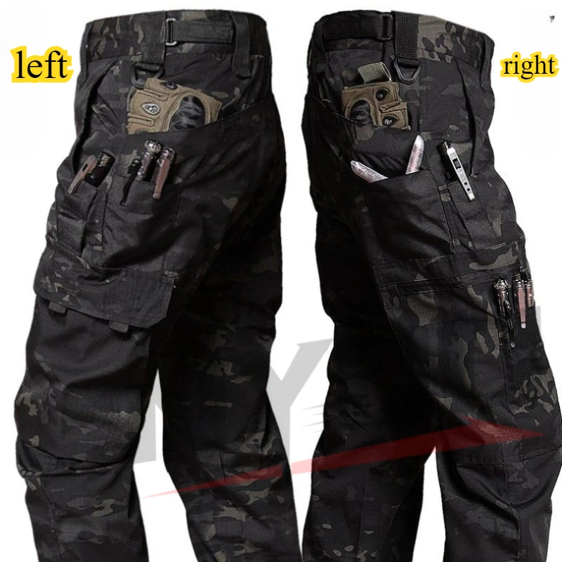 Wear Resistant Work Pant Man Multi-pocket Straight Cargo Trousers Outdoor Jogging Tactical Pants Spring Autumn Casual Trousers