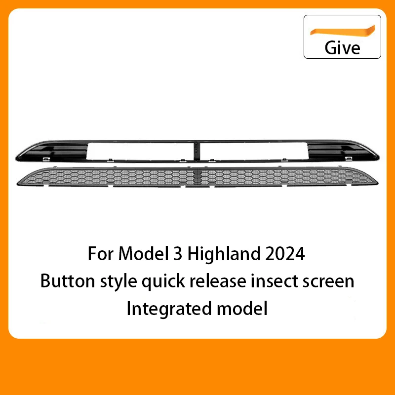 Voor Tesla 2019-2024 Model 3/Y Voorbumper Grill Mesh Luchtinlaat Vent Cover Grille Guards Protector anti-insect Netto Accessoires