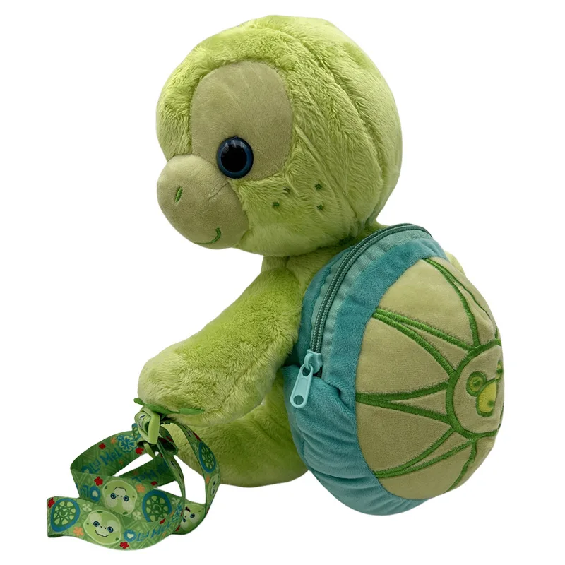 Plush Little Turtle Backpack Children\'s Doll Doll Bag Cute Little Turtle Backpack Kindergarten Anime Kawaii Cartoon School Bag