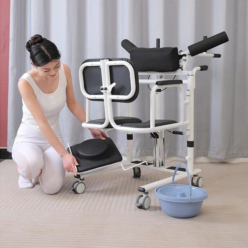 Bulk Stock Hydraulic Patient Lift Chair - Multifunctional Commode Toilet Chair for Elderly & Disabled