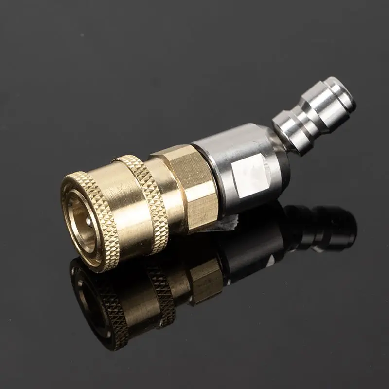Universal Rotating Nozzle 1/4 Quick Insert SS High Pressure Washer Turbo Nozzle Car Washing Machine Water Gun Head for Cleaning