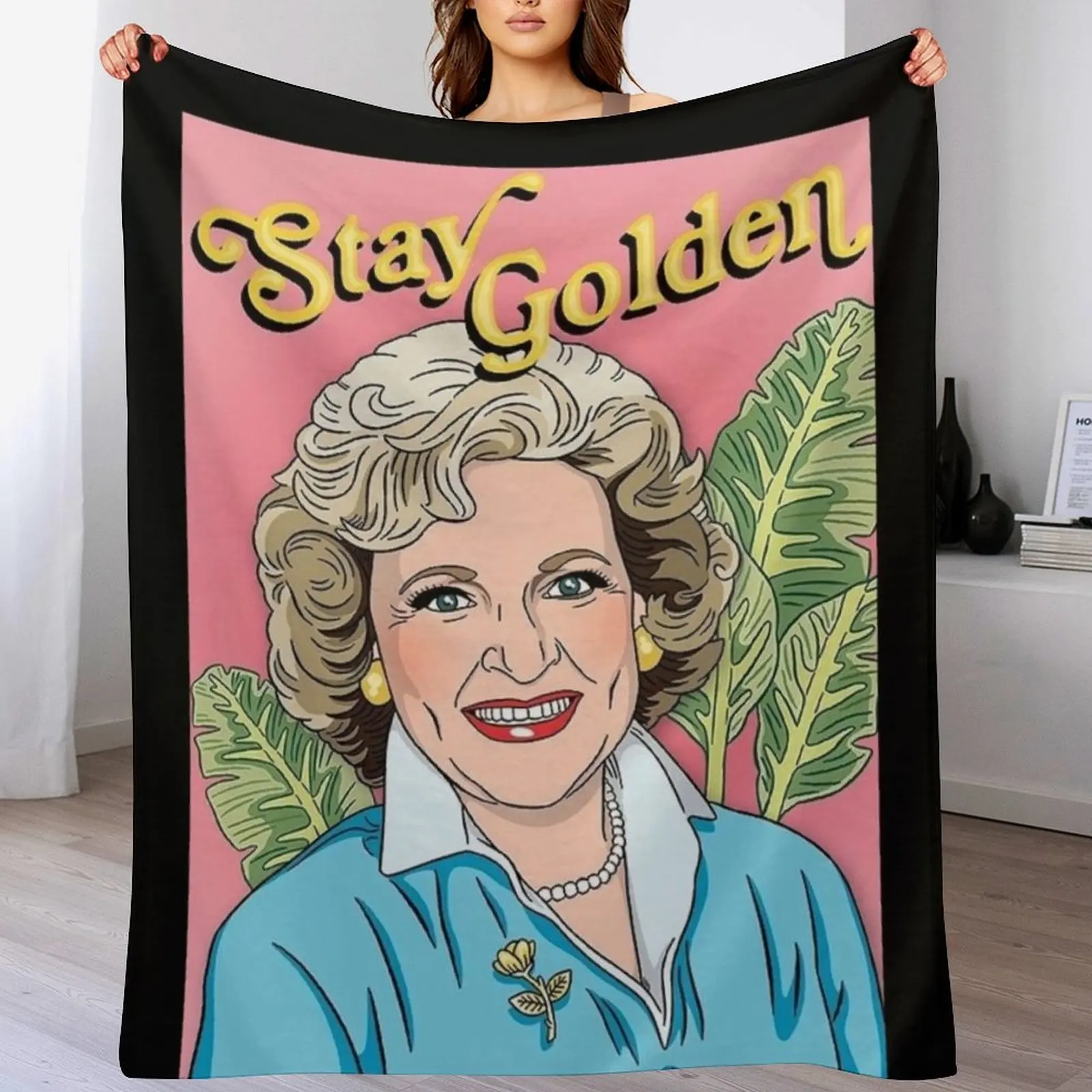 

Betty White Rip 4 Golden Girl Quotes Throw Blanket Kid'S Vintage Sleeping Bag for babies Blankets