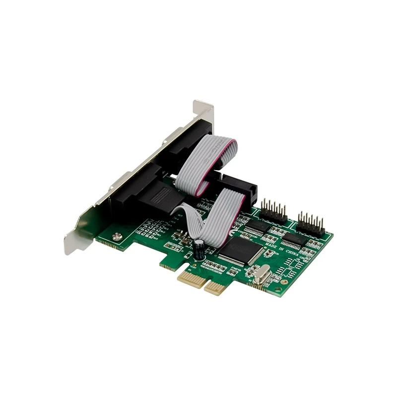 Expansion Card ST310 PCIe X1 CH384L 4S DB-9 Pin RS232 COM Port Multi-Function Convenient Expansion Card