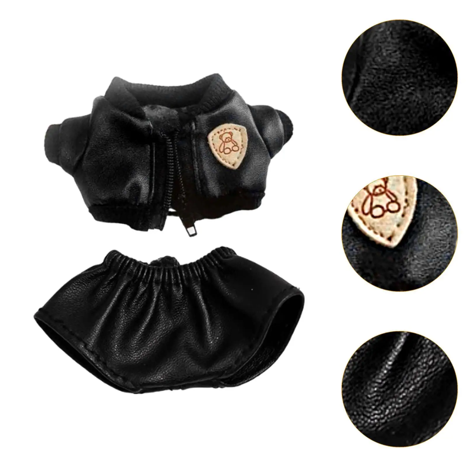 Conjunto de roupas de bonecas diy artesanal fingir jogar moda boneca macia trajes de roupas para 15cm bonecas menina meninas meninos presente diy