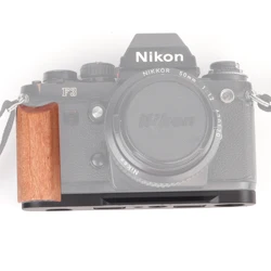 VLOGMAGIC Wooden L-Shape Grip Base Plate for Nikon F3 F3HP F3T F3AF Film Cameras