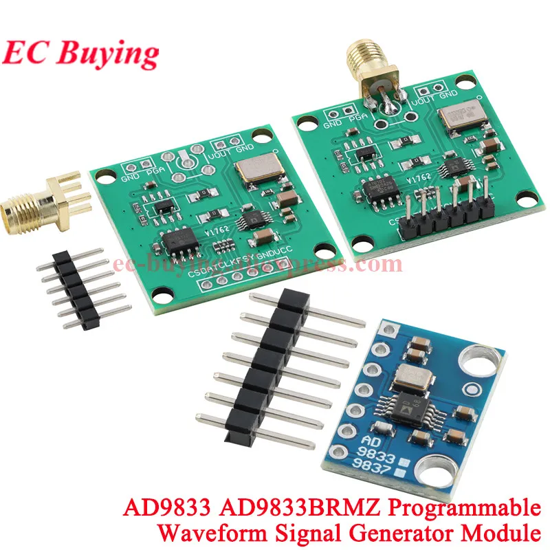 AD9833 AD9833BRMZ Microprocesadores programables Interfaz serie Forma de onda Triangular sinusoidal Onda cuadrada Módulo generador de señal DDS