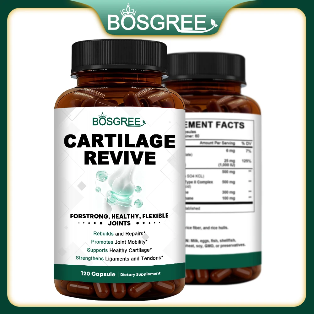 Cartilage Supplement-with Type II Collagen,Glucosamine,MSM,Vitamin D3-Supports Joint Comfort,Cartilage,Strength and Flexibility