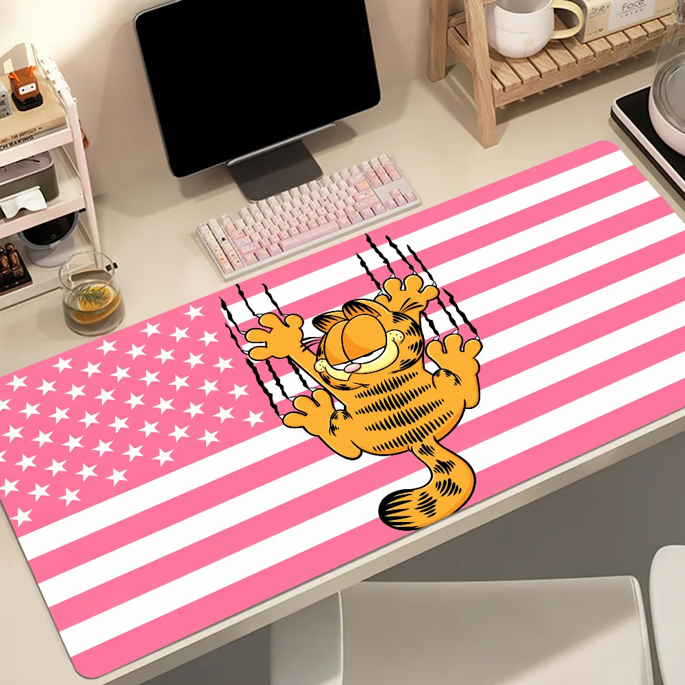Cartoon G-Garfield Mouse Pad Non-slip Thickened MousePad Student Gaming Cushion Large Writing Lockedge Office