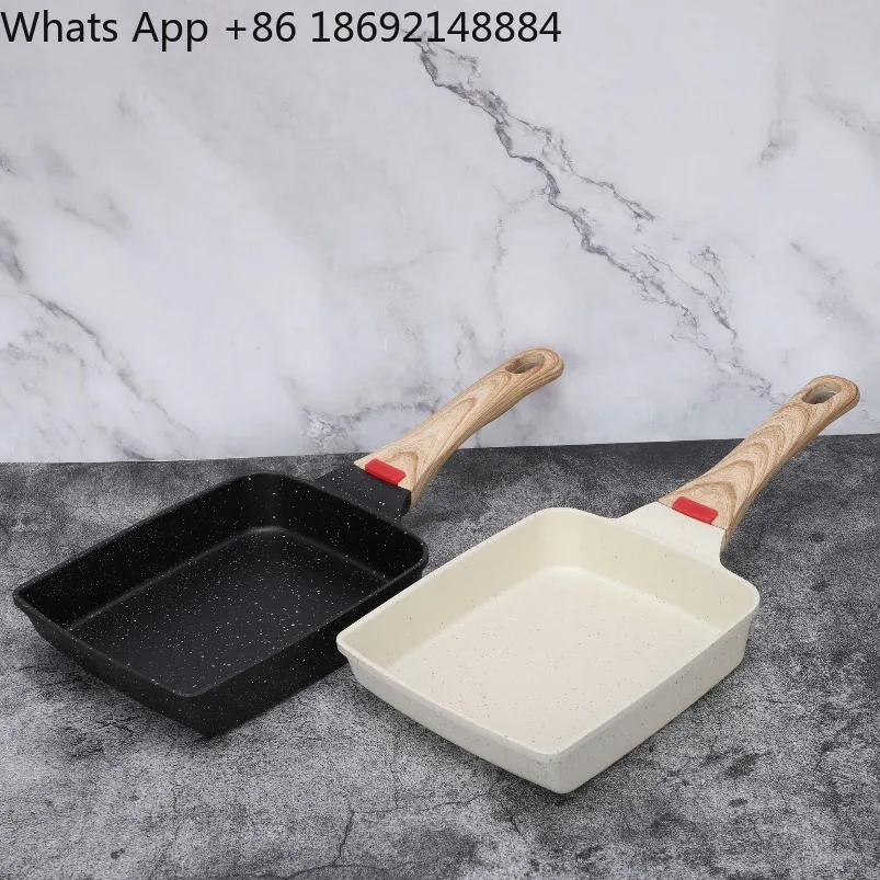 Household non-stick frying pan square steak Maifanshi breakfast pan