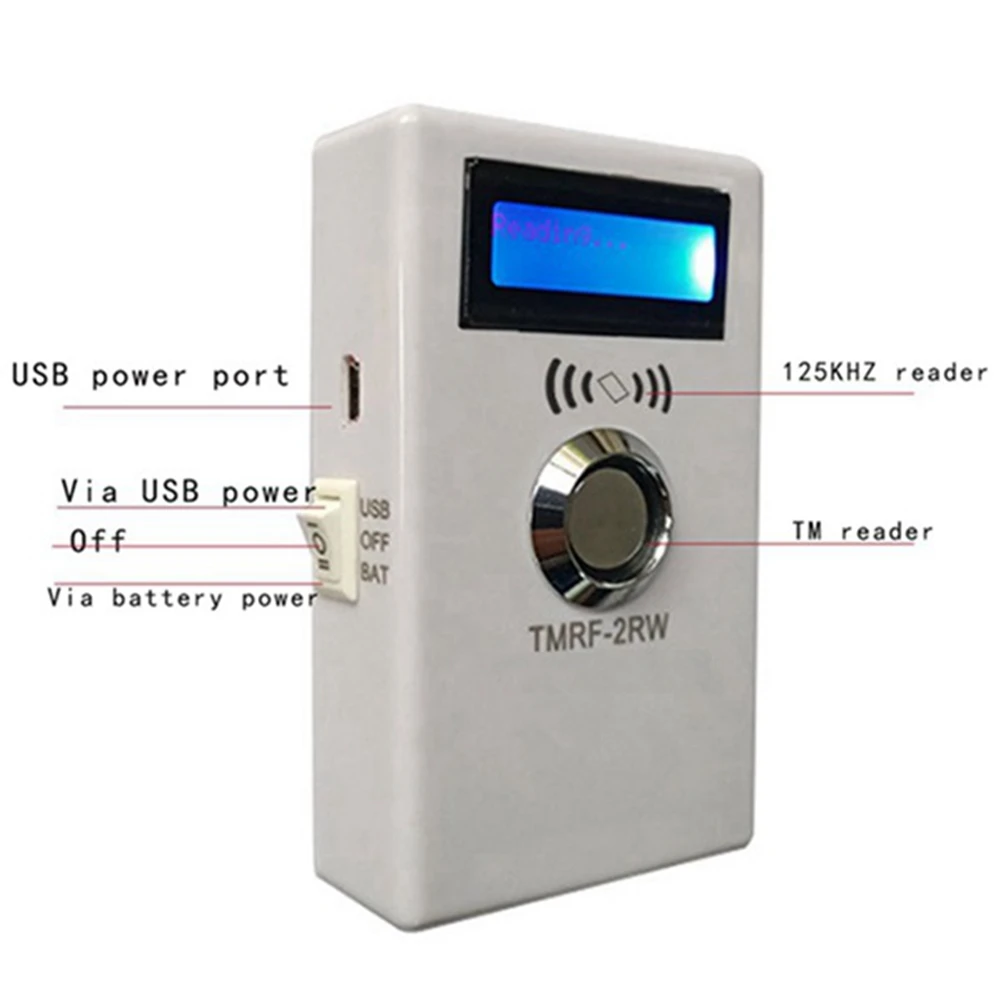 TM IButton DS1990A Duplicator Cloner Copier 125Khz T5577 RFID Reader Write RW1990 Key Token RFID/TM Keyfob Duplicator