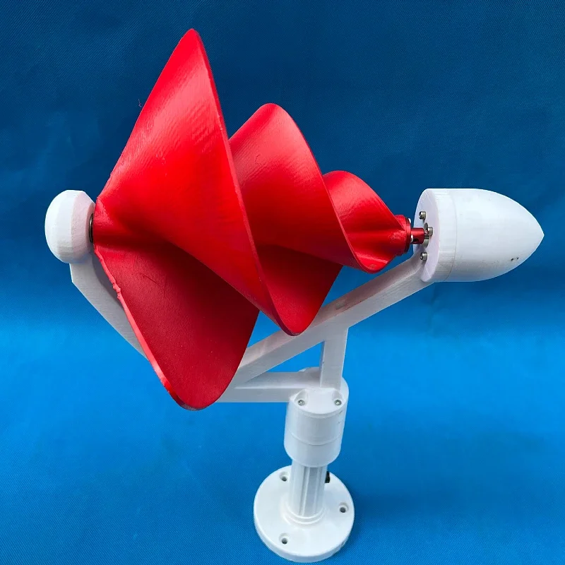 Miniature 50W Akimi spiral wind turbine, three-phase permanent magnet brushless, DC output, high efficiency