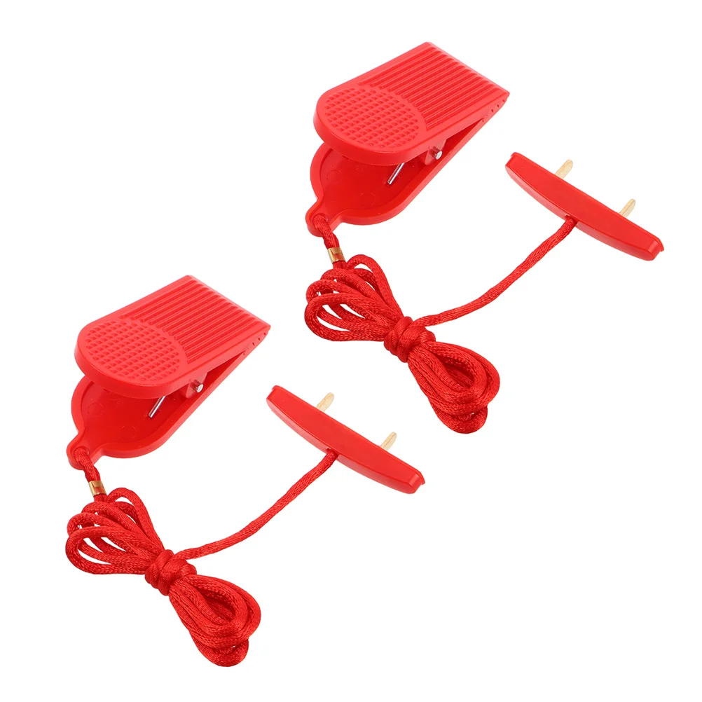 

2Pcs Treadmill Emergency Stop Safety Key Replacement Dual Insert Piece for Fitness Equipment Running Machines Treadmill Key
