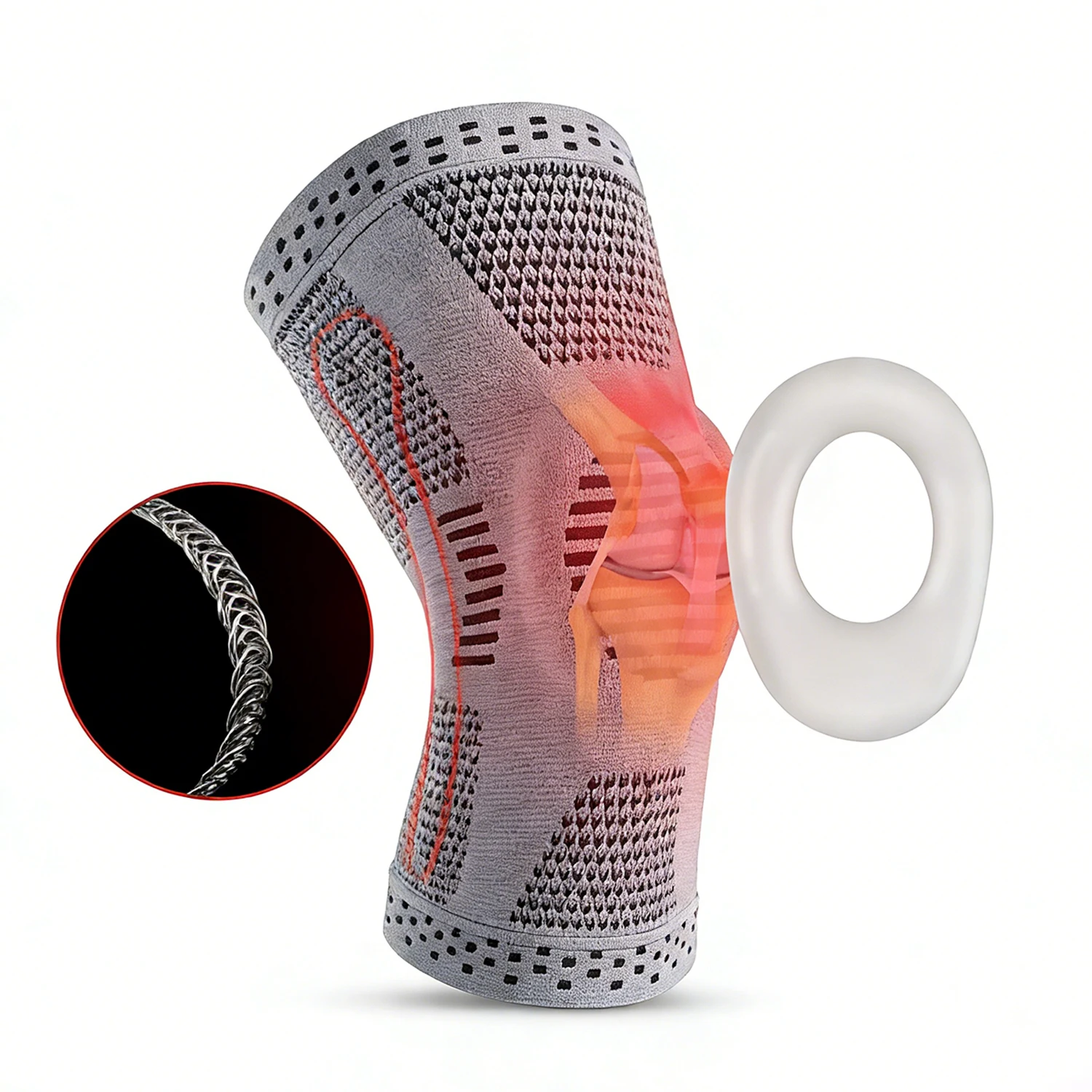 

1PC Orthopedic Knee Pad Knee Brace Support Joint Pain Relif Patella Protector Adjustable Sport Kneepad Guard Meniscus Ligament