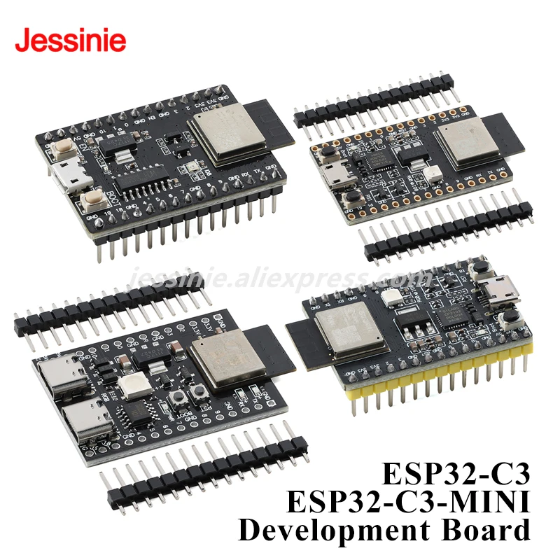 2pcs/1pc ESP32-C3-MINI ESP32C3 Development Board Dual Type-C Wi-Fi Wireless WIFI Ble Programming Learning Controller Core Module