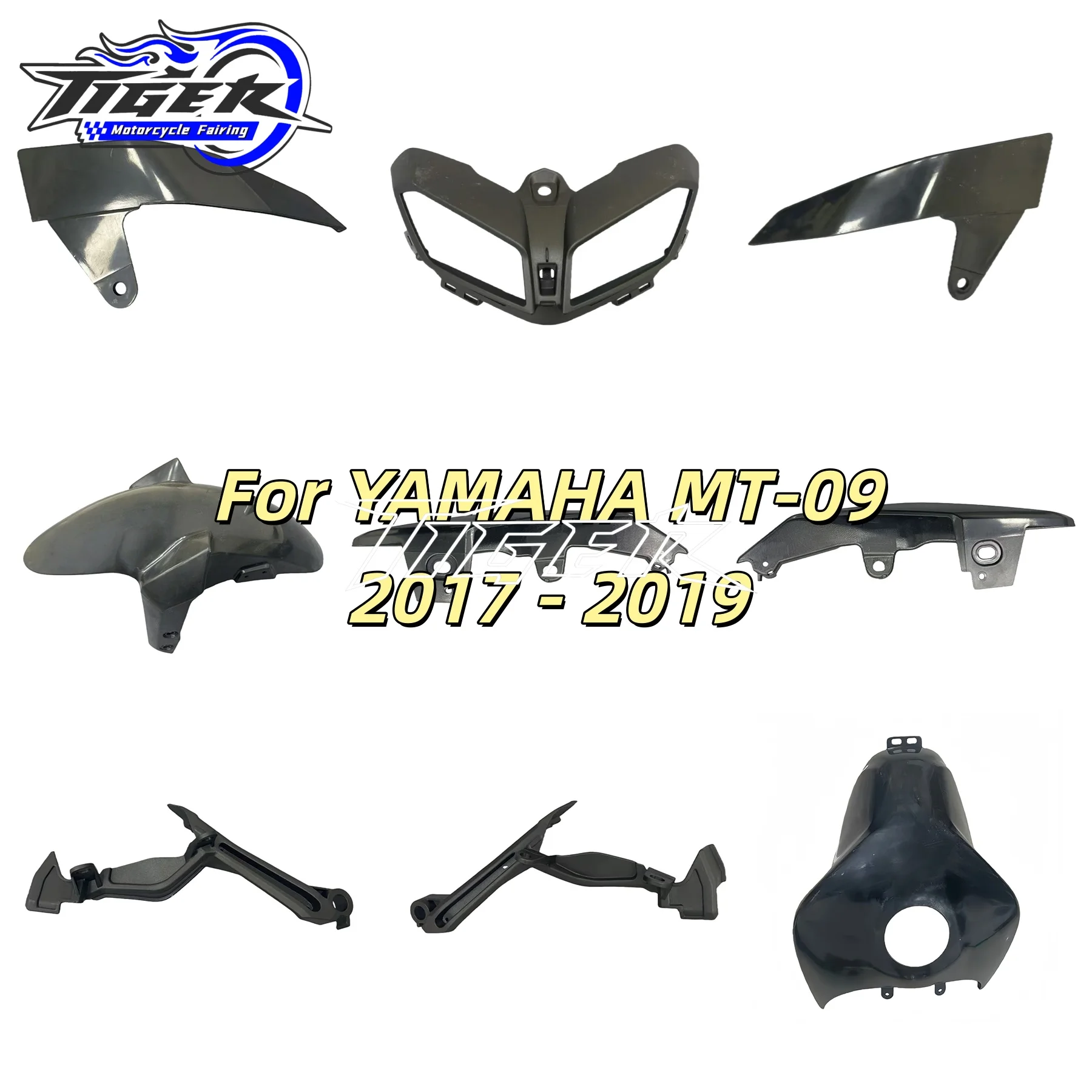 

MT09 FZ09 Motorcycle Accessories Painted Fairing Kit Fit For Yamaha MT-09 FZ-09 2017 2018 2019 Injection Mold Bodywork