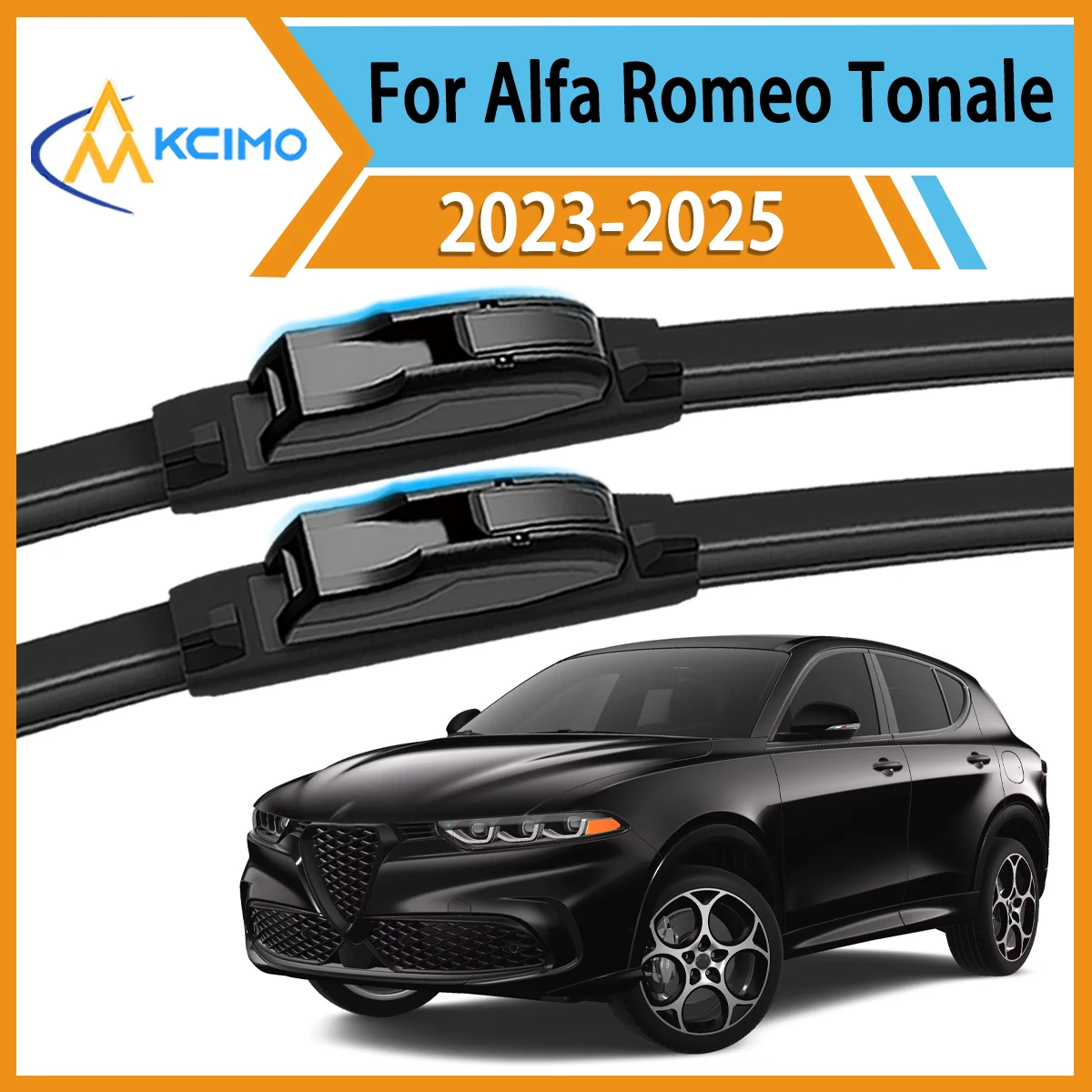 

2PCS Car Front Wiper Blades for Alfa Romeo Tonale 2023-2025 Crystal Clear Visibility & Enhanced Driving Safety