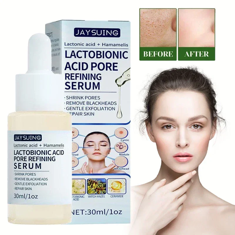 

Lactobionic Acid Shrink Pores Facial Serum Firm Moisturizing Essence Liquid Repair Face Pores Beauty Skin Care Korean Cosmetics