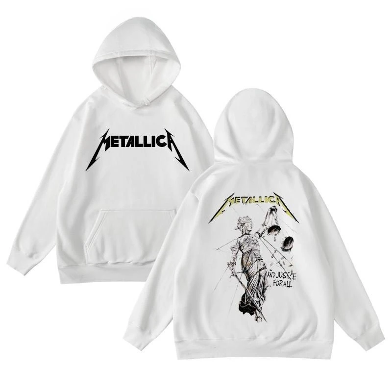 الخريف والشتاء ميتاليكا المعادن الفرقة البضائع البلوز للجنسين مقنعين بلوزات لكل من الرجال والنساء