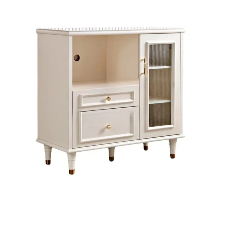 

Light Luxury American Dining Side Living Room Stone Plate Tea Cabinet Modern Minimalist Locker