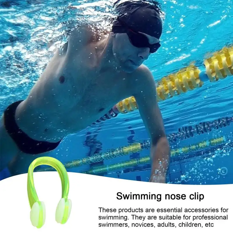 High Quality Reusable Soft Silicone Swimming Nose Clip Comfortable Diving Surfing Swim Nose Clips For Adults Children Non-slip