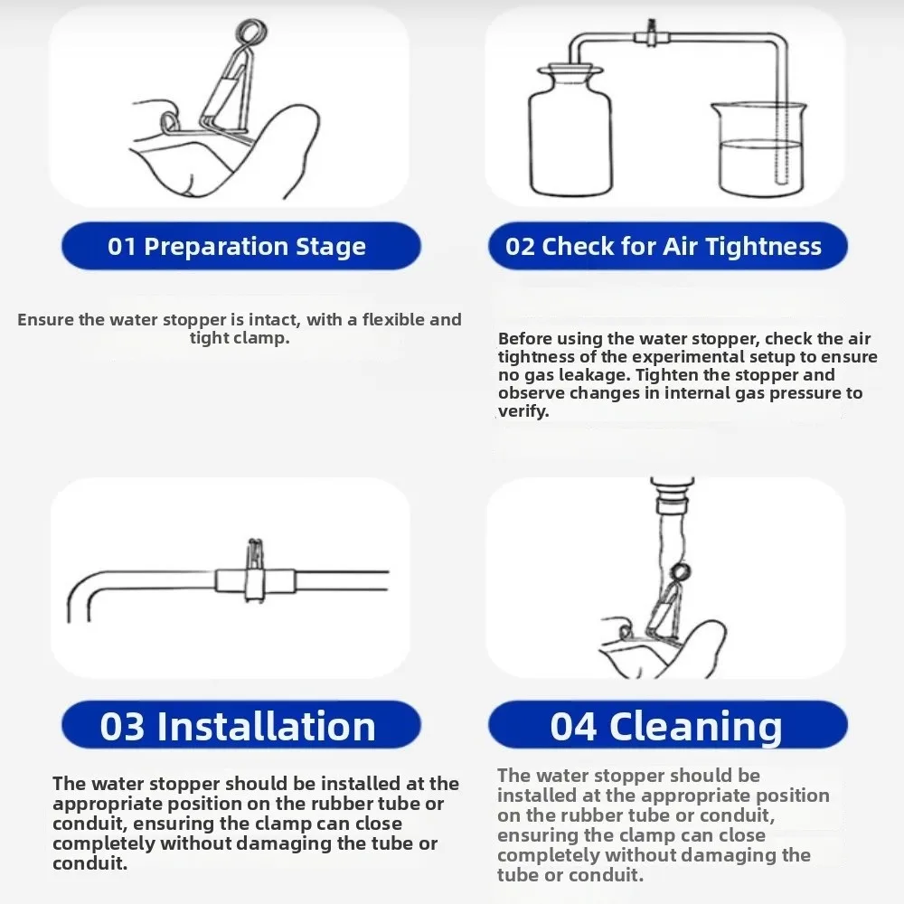10 pcs Threaded Structure Latex Tube Clamp Adjustable Tightness Manual Use Hose Clamp Compact Size Sturdy Build