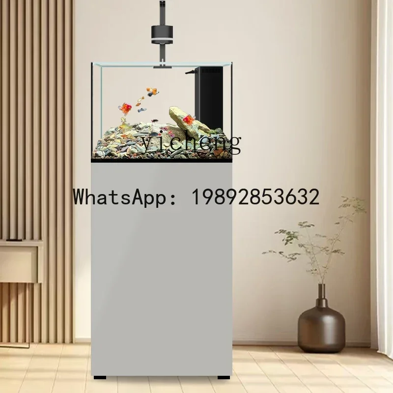 

HYS-fish tank living room 60 square stream fish tank ultra-white glass Lanshou goldfish aquarium