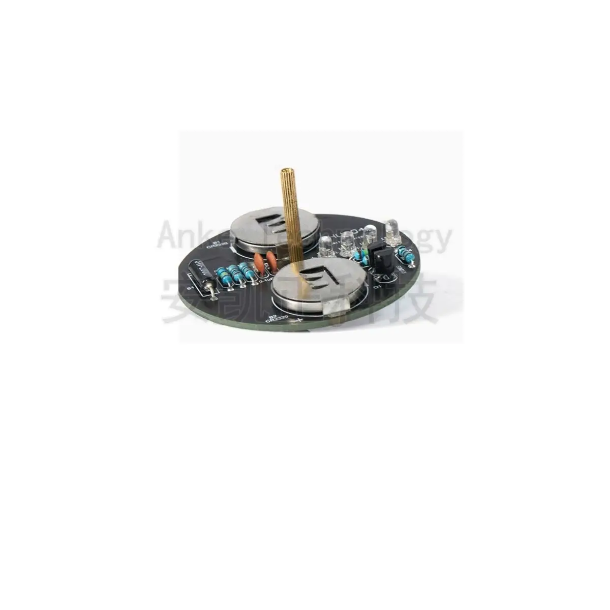 Desktop LED Spinning Top Flashing Colored Lights Kit DIY Electronic Module Production Circuit Board Welding Practice Discrete Pa