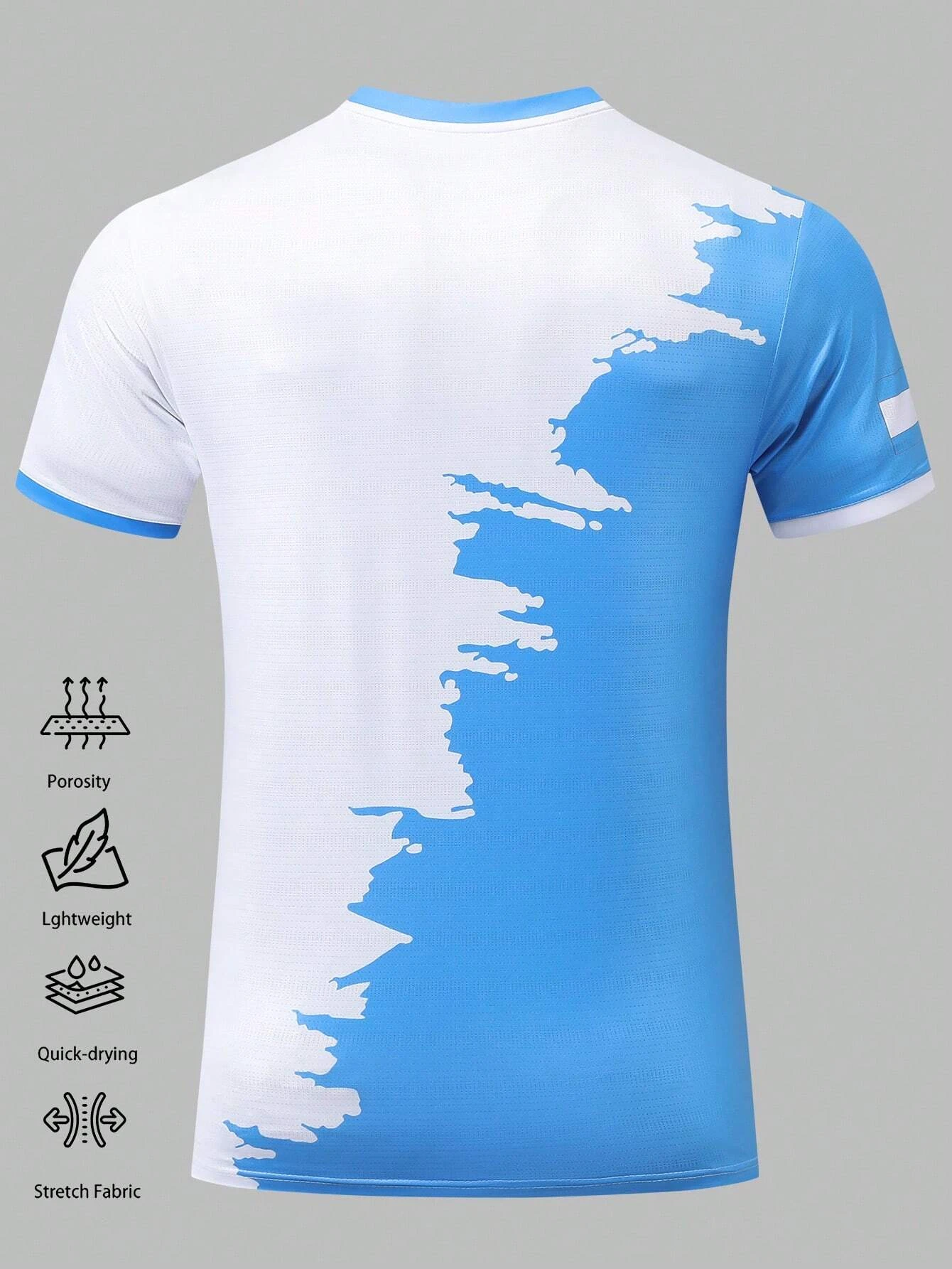 Men's Classical Arsen Ding Kantos Colored Football Shirt Quick Drying Breathable Summer Short Sleeved T-shirt Casual Top Clothes