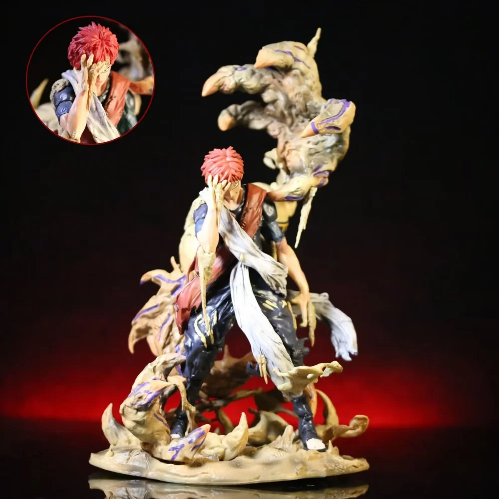 

Аниме-фигурка Наруто Гаара GK с двумя сменными головами, из ПВХ, коллекционная модель, игрушка, 30 см