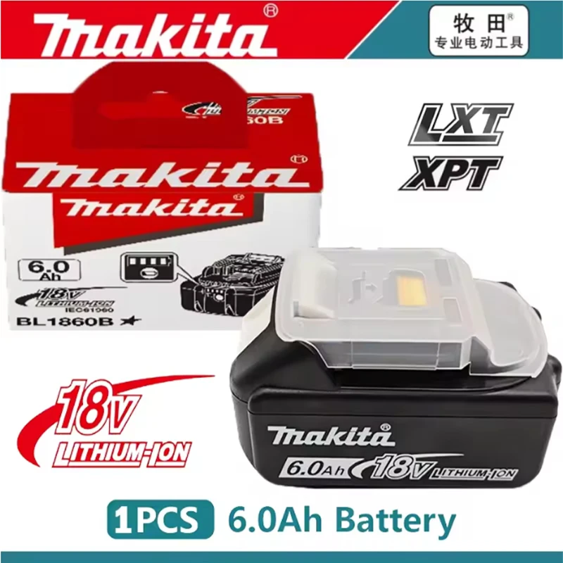 

100% New Original 18v Makita battery and charger BL1860 BL1850B BL1850 BL1840 BL1830 replaced with Makita 18650 6.0Ah power tool