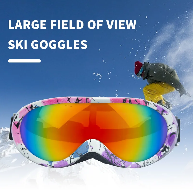 

Multi-Sport Ski & Cycling Goggles Double Layer Soft Material Anti-UV Protective,Windproof Snow Protection Eyewear