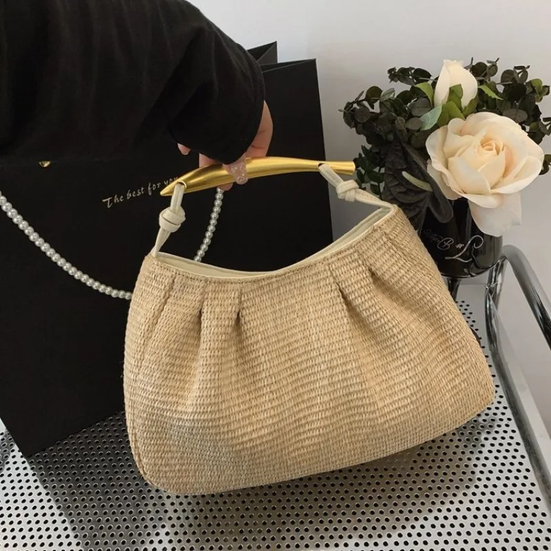 

Runway Designer Tote Bag For Women Luxury Leather Crossbody Handbag Vintage Trendsetting Large Capacity Minimalist Diaper Bag