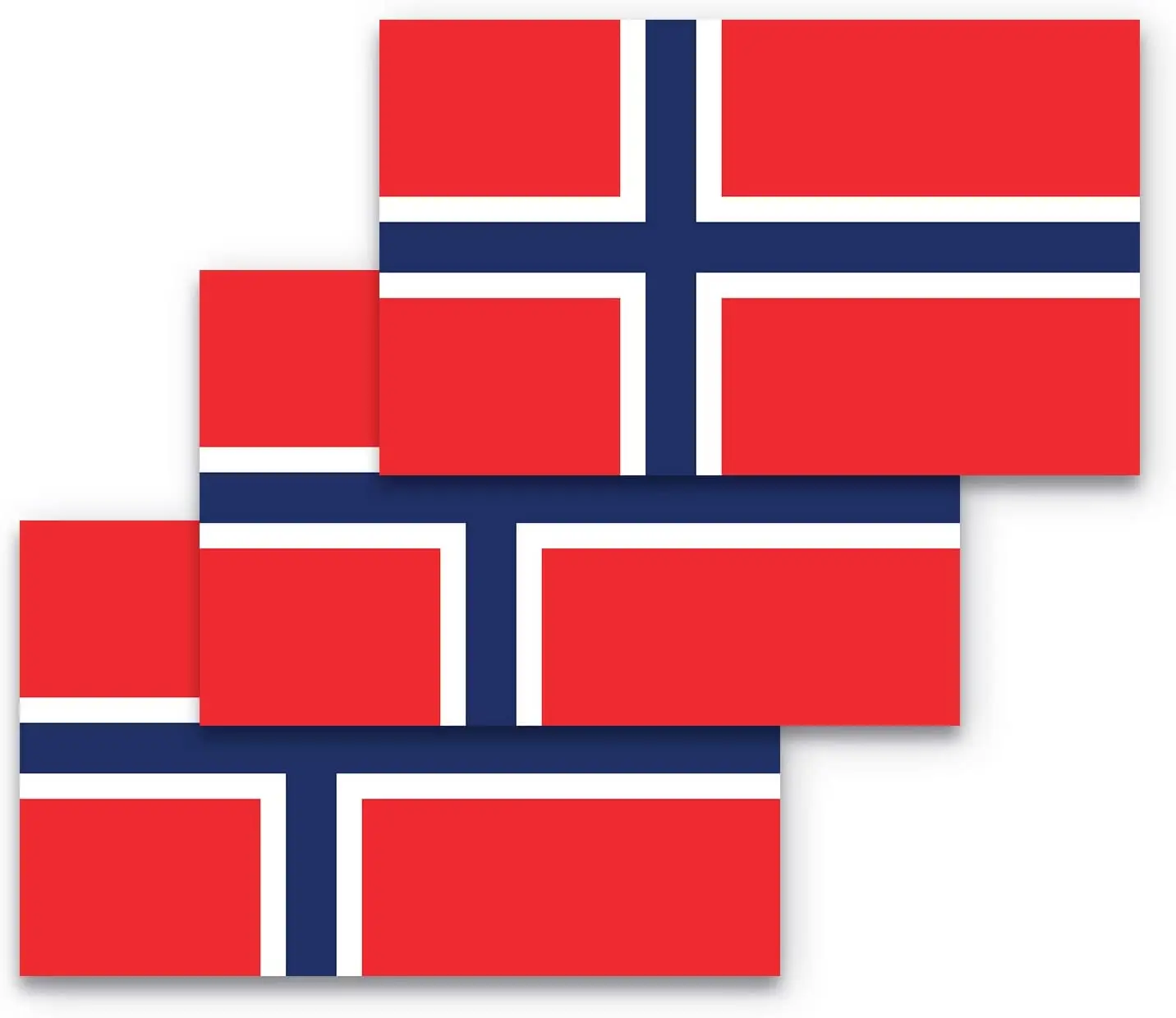 Norway Flag Car Sticker Suitable for Computer Sticker Trolley Case Wall Bumper Sticker Waterproof