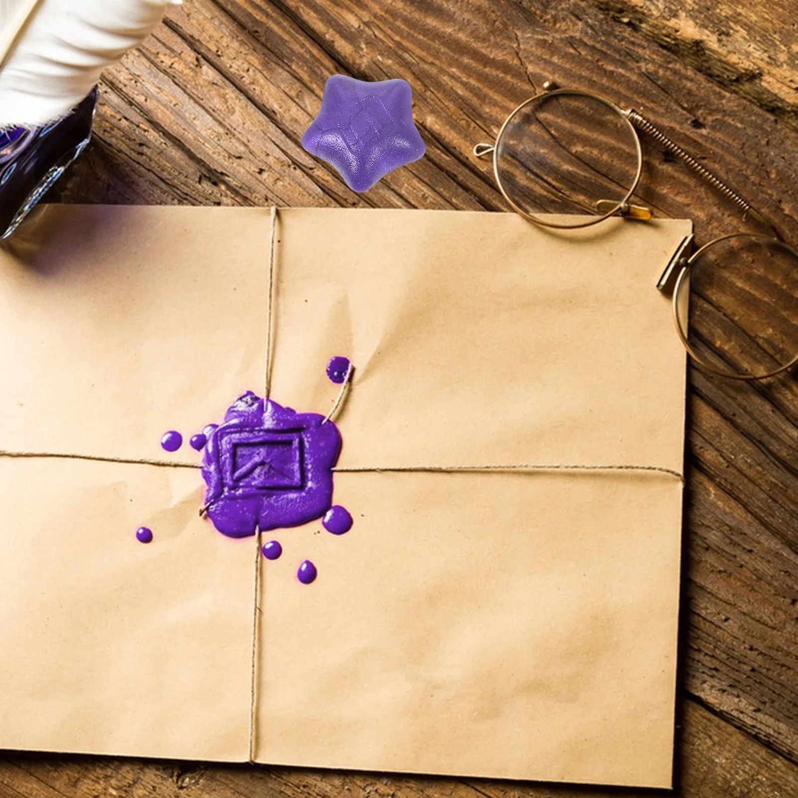 

120 шт., набор сургучных бусин в форме звезды, фиолетовый, европейский, винтажный, для приглашений, подарочных уплотнений, ремесленных проектов, сургуч