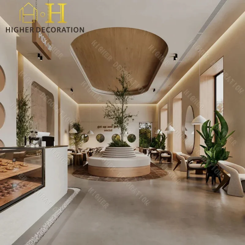 custom.Customize Bakery Display Cabinet Metal Fram Wooden Bakery Furniture Led Spot Light Bakery showcase - view 6