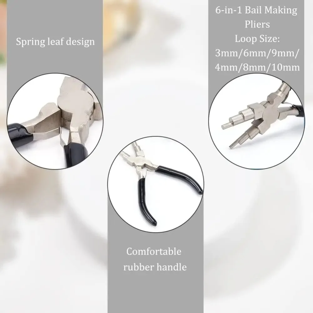 Multi‑Shape Forming Mandrel Kit with Wire Looping Pliers, Wire Bending Tool for DIY Handmade Wire Wrapping Jewelry Making Craft